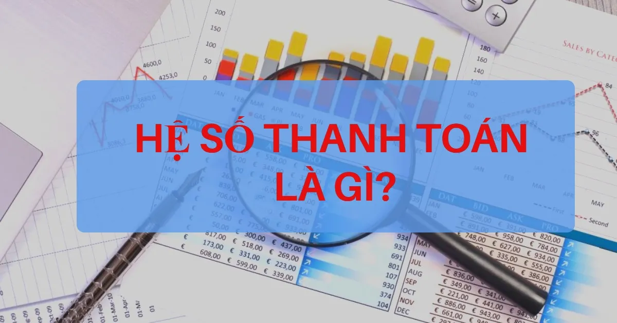 Hệ số thanh toán là gì? Các loại hệ số thanh toán quan trọng
