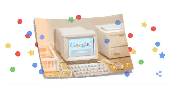 Doodle hôm nay: Mừng sinh nhật 21 năm của Google