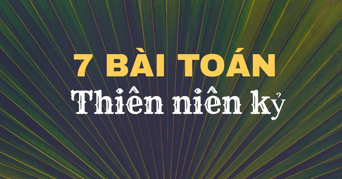 Tìm hiểu về 7 bài toán Thiên niên kỷ - được treo giải mỗi bài 1 triệu đô