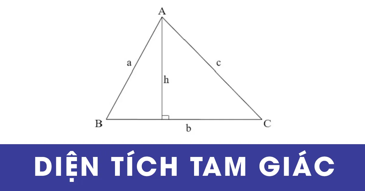 Công thức tính diện tích tam giác