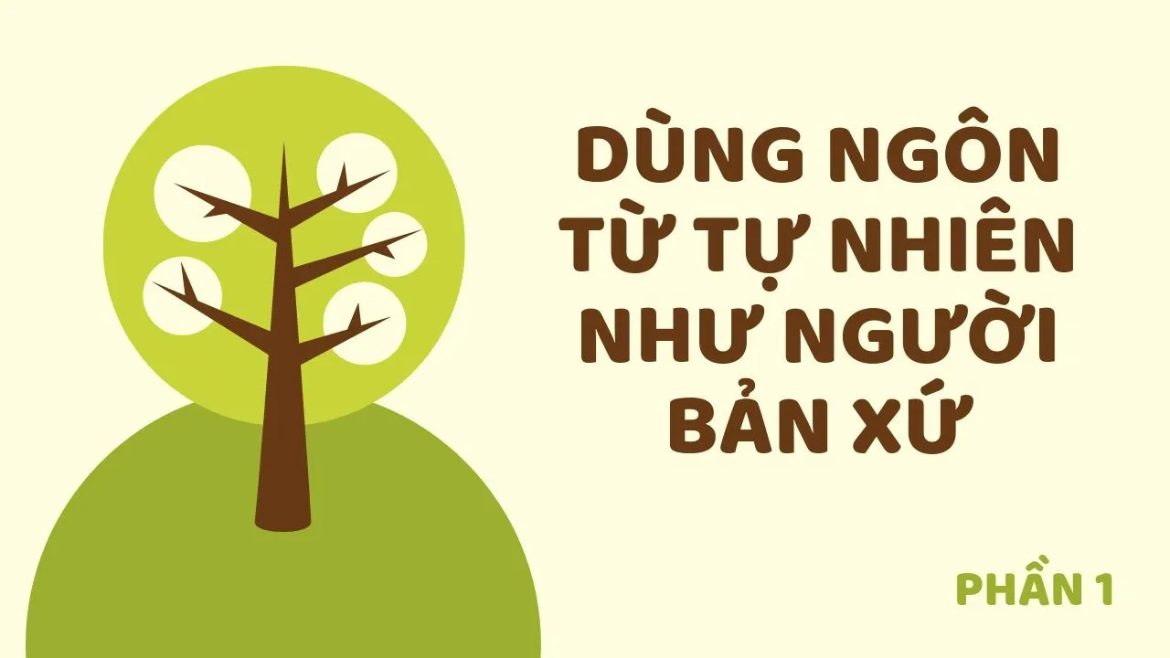 Collocation - Dùng ngôn từ tự nhiên như người bản xứ (Phần 1)