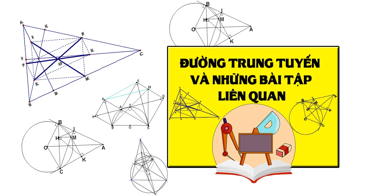 Định nghĩa đường trung tuyến trong tam giác và một số dạng toán thường gặp