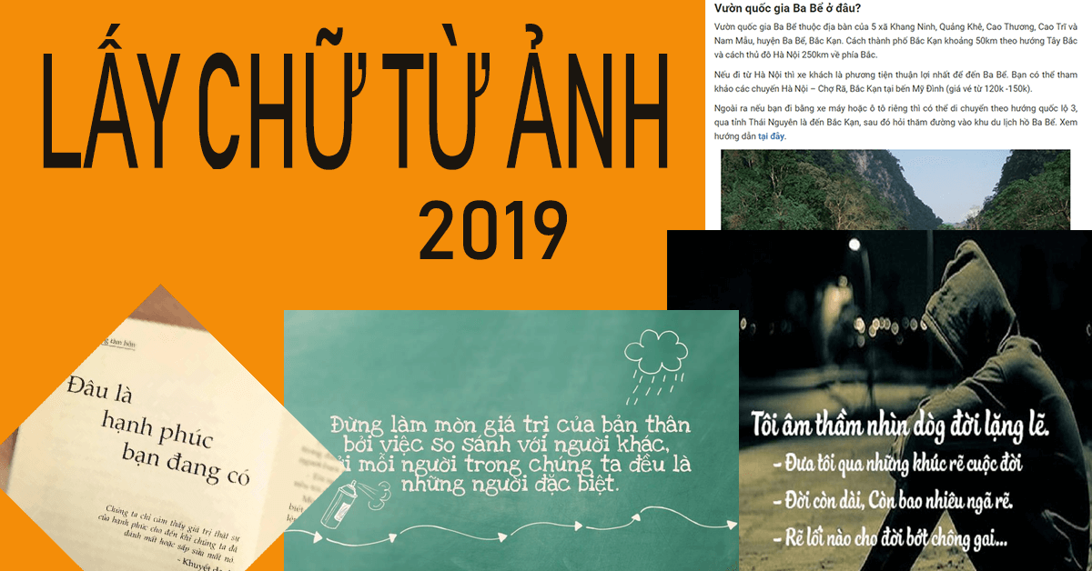 Hướng dẫn 3 cách lấy chữ từ ảnh nhanh nhất