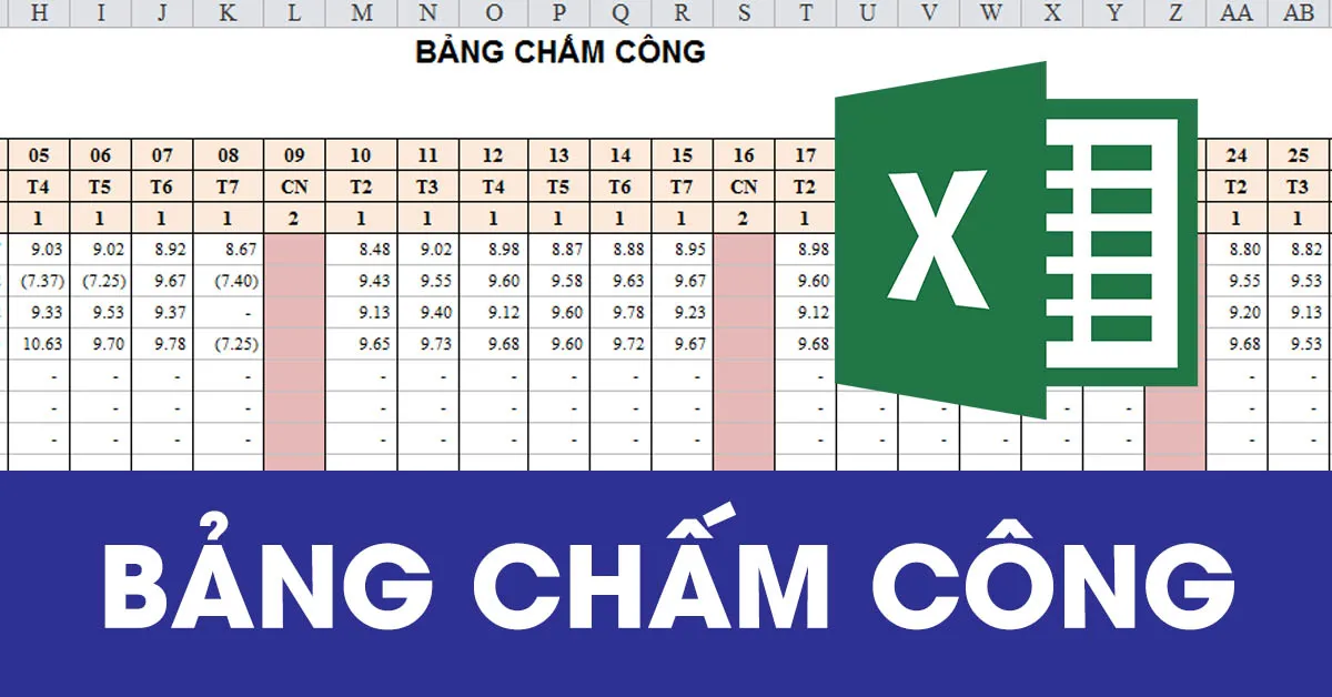 Cách tạo bảng chấm công làm thêm giờ cho người lao động