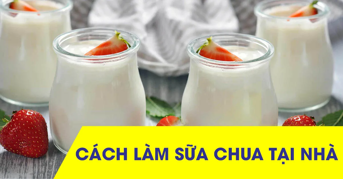 Cách làm sữa chua béo ngọt, thơm ngon đơn giản tại nhà