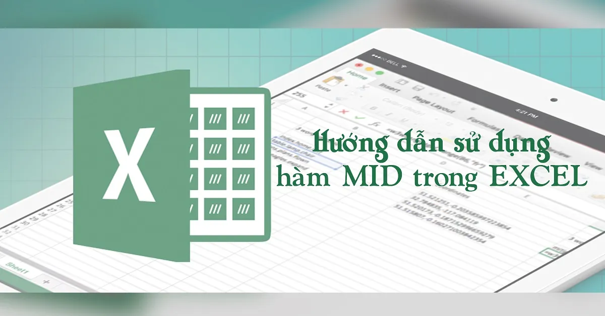 Cách sử dụng hàm MID trong Excel