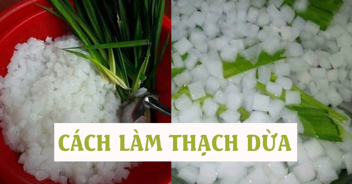 Cách làm thạch dừa đơn giản tại nhà ai cũng làm được