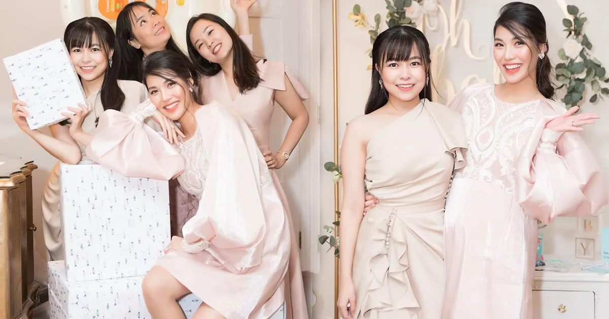 Trước ngày lâm bồn, Lan Khuê tổ chức tiệc cùng hội mẹ bỉm sữa nhưng nhan sắc đặc biệt gây chú ý