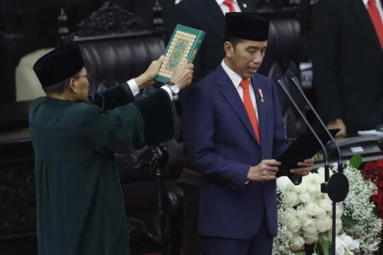 Tổng thống Indonesia Joko Widodo tuyên thệ nhậm chức nhiệm kỳ hai