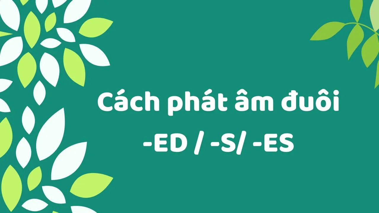 Quy tắc và cách phát âm đuôi -ed; -s/ -es dễ nhớ nhất