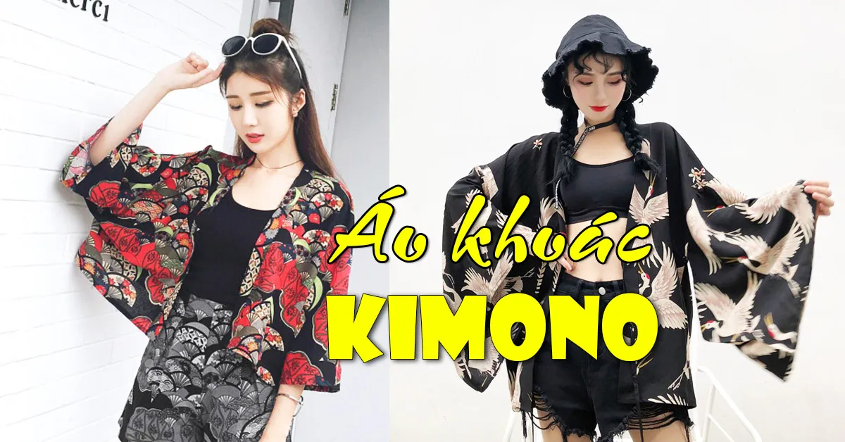 Áo khoác kimono – dịu dàng và phóng khoáng trong những ngày nắng nhẹ nhàng