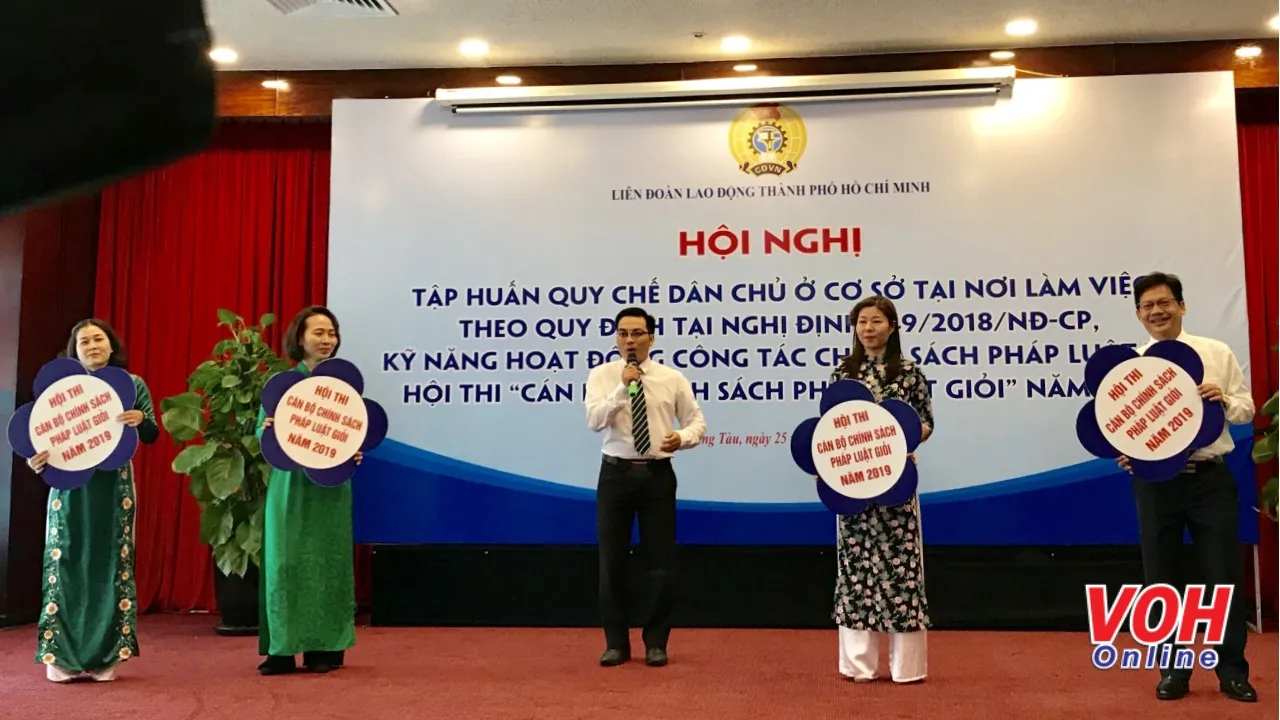 9 đội tham dự Hội thi Cán bộ chính sách pháp luật giỏi năm 2019