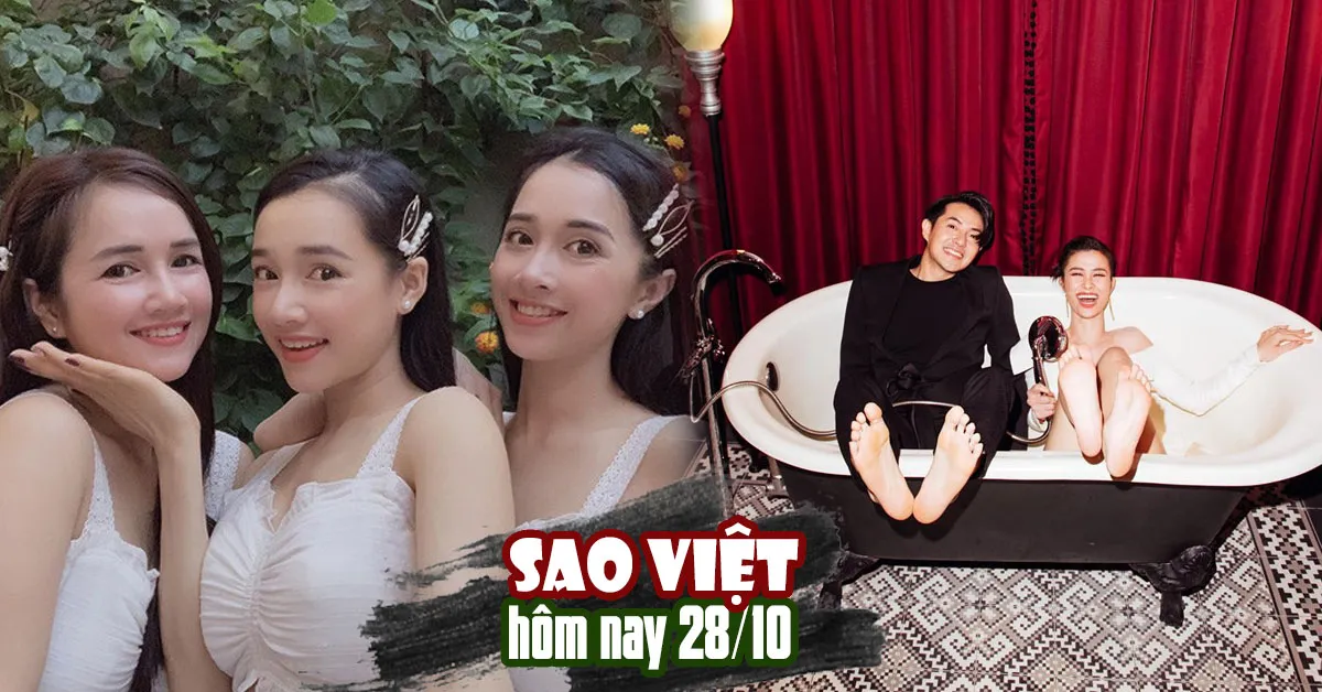 Tin tức sao Việt 28/10: Chị em Nhã Phương cùng đọ sắc; Đông Nhi - Ông Cao Thắng tung ảnh nhí nhố