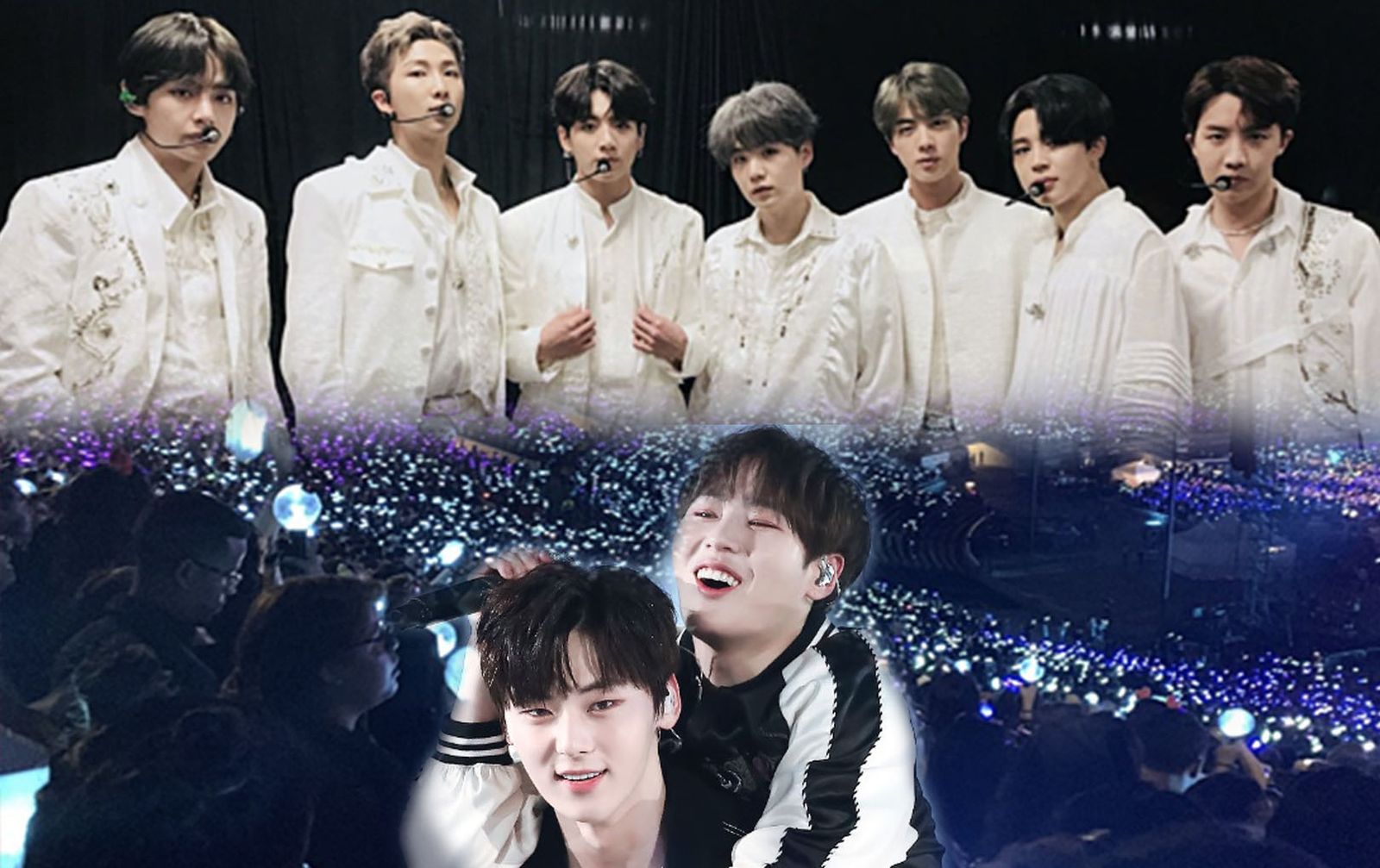 Ha Sungwoon cùng Hwang Minhyun quẩy nhiệt tình tại concert của BTS