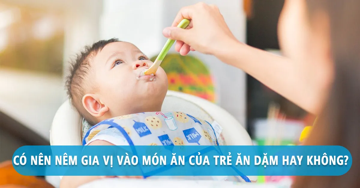 Có nên nêm gia vị cho bé ăn dặm hay không?