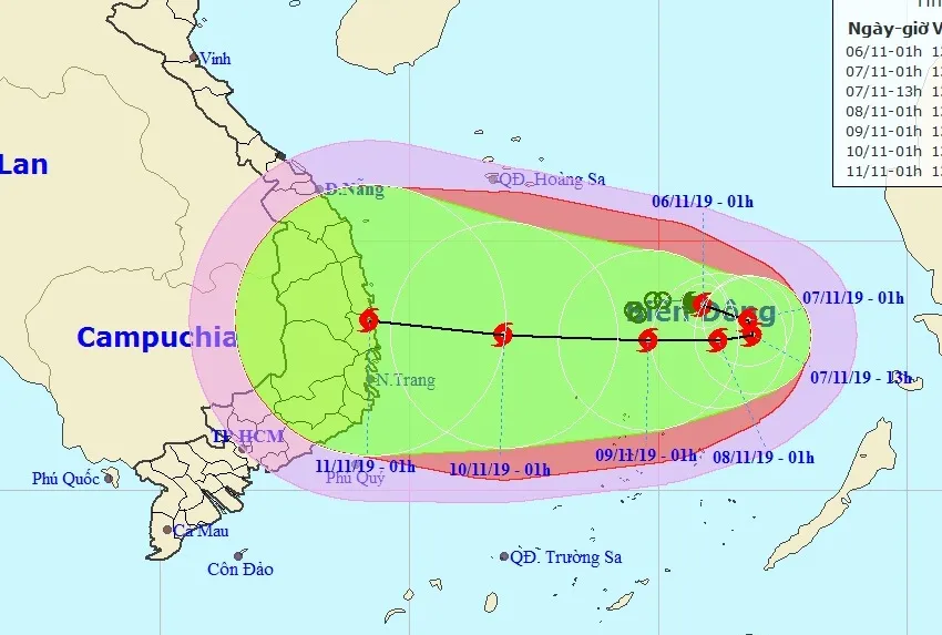 Bão số 6 mạnh thêm, có thể chuyển hướng về đất liền nước ta