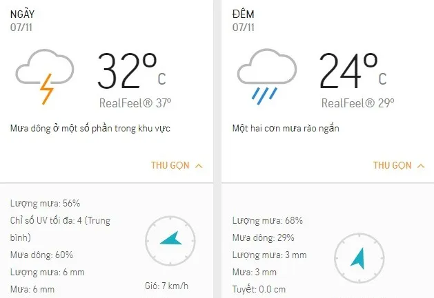 Dự báo thời tiết TPHCM hôm nay 7/11: Trời âm u, có mưa rào vài nơi
