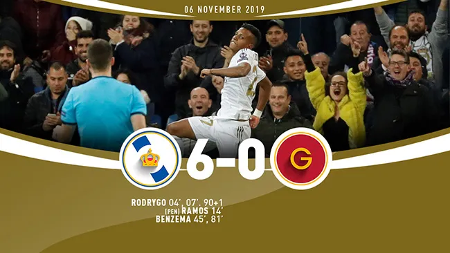 Kết quả cúp C1: Real Madrid 6 - 0 Galatasaray, Real Madrid nhấn chìm Galatasaray ngay trên sân nhà