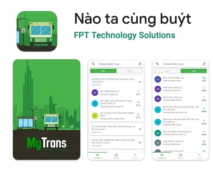 Ứng dụng Nào ta cùng buýt giúp hành khách đi lại dễ dàng hơn