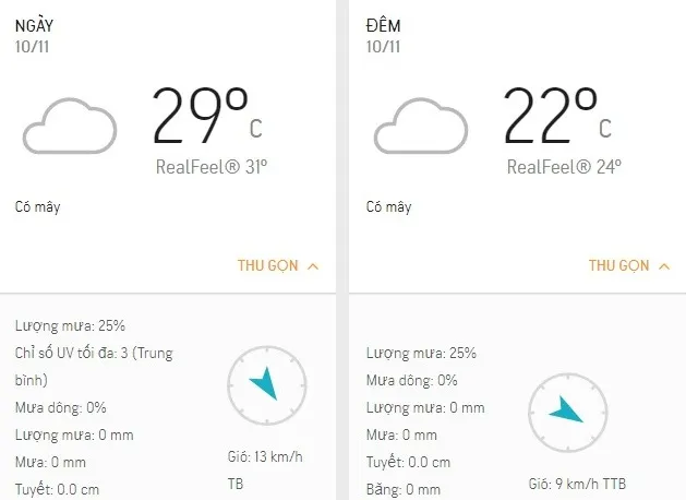 Dự báo thời tiết TPHCM hôm nay 10/11: Trời nhiều mây, se lạnh