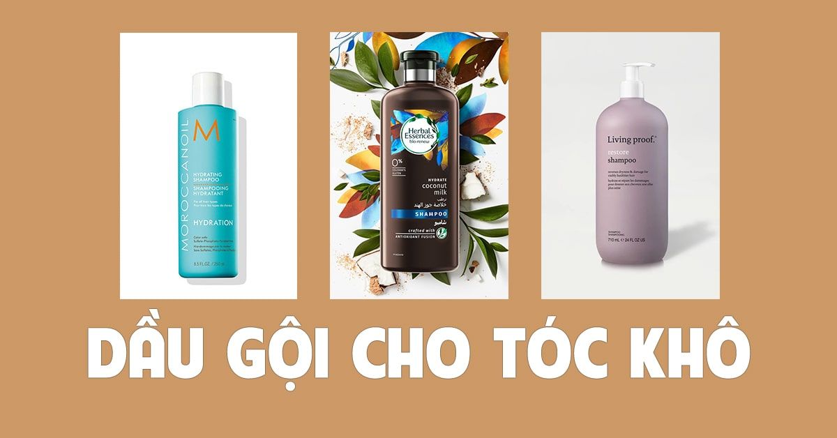 Top dầu gội cho tóc khô giúp bạn ‘tút’ lại vẻ mềm mượt, óng ả tự nhiên