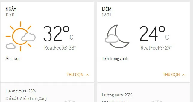 Dự báo thời tiết TPHCM hôm nay 12/11: Mây từng đợt, nhiệt độ cao nhất 31 độ C
