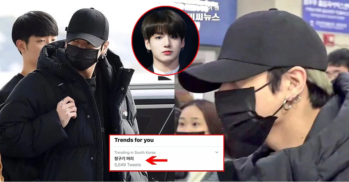 Jungkook (BTS) xuất hiện sau scandal gây tai nạn, cúi gầm mặt vẫn lọt top trend vì màu tóc mới