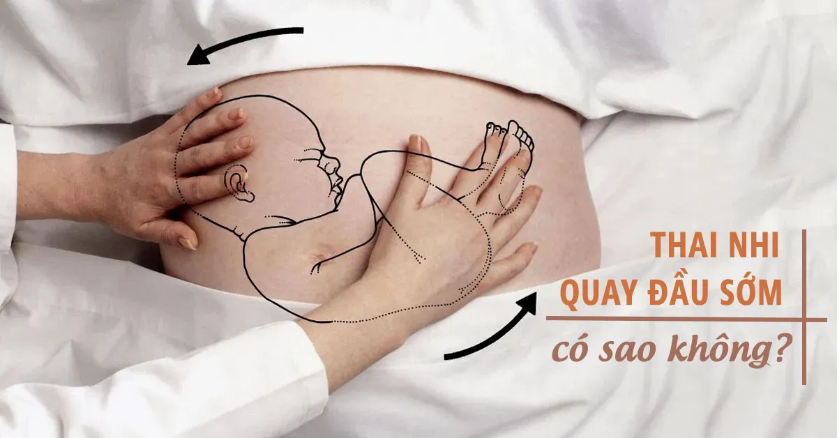 Thai nhi quay đầu sớm có nguy hiểm không? Làm sao nhận biết?