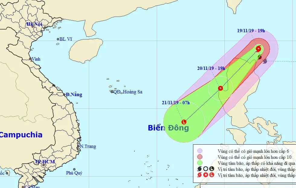 Bão Kalmaegi sẽ khiến biển Đông dậy sóng