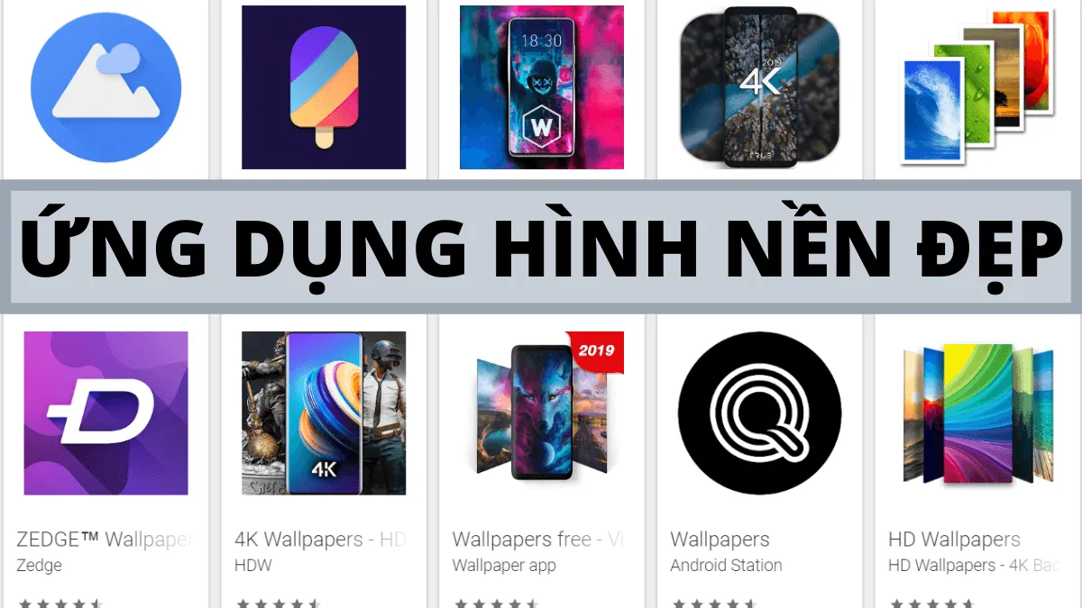 Các ứng dụng hình nền đẹp cho Android và iOS