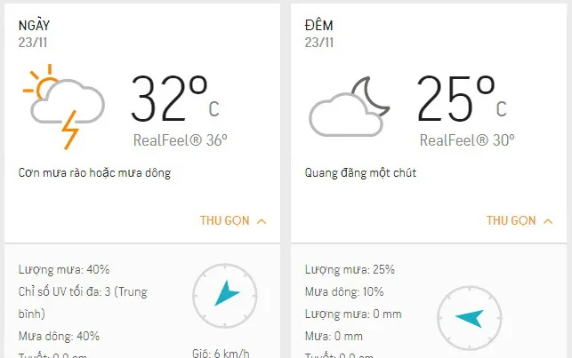 Dự báo thời tiết TPHCM hôm nay 23/11: Sáng có sương mù, chiều mưa dông vài nơi