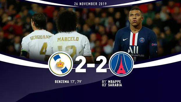 Video Cup C1 đêm qua 26/11: PSG cầm hoà Real - Bayern Munich, Tottenham thắng đậm