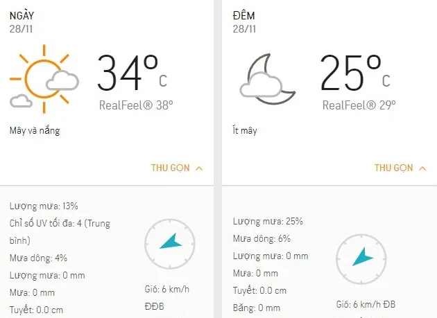 Dự báo thời tiết TPHCM hôm nay 28/11: Ngày nắng, có sương mờ
