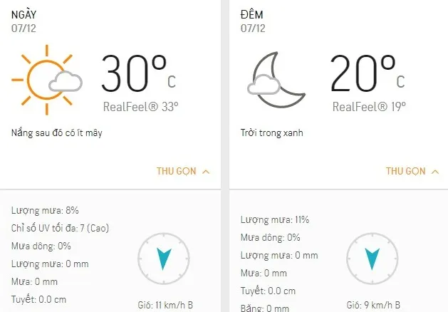Dự báo thời tiết TPHCM hôm nay 7/12: Ngày nắng, không mưa, trời lạnh
