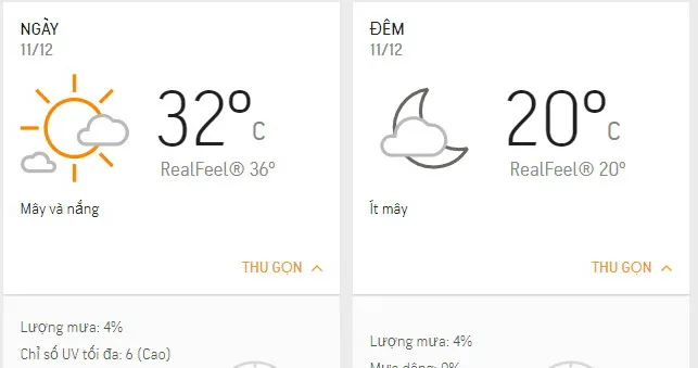 Dự báo thời tiết TPHCM hôm nay 11/12: Ngày nắng, nhiệt độ cao nhất 32 độ C