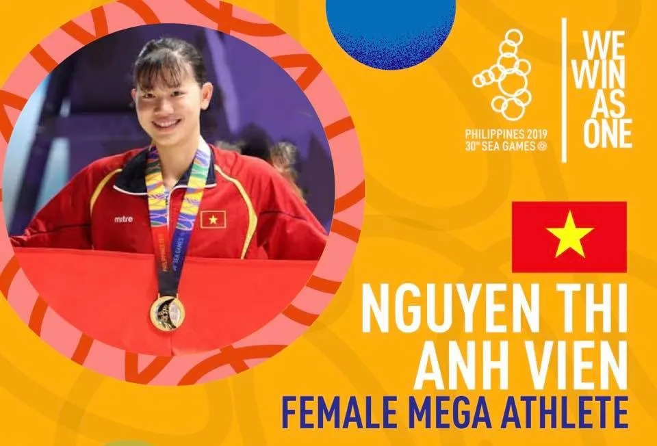 Nguyễn Thị Ánh Viên vừa nhận giải Nữ vận động viên hay nhất SEA Games 30