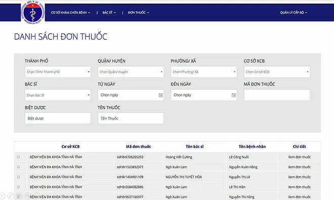 Bộ Y tế: Thí điểm liên thông đơn thuốc điện tử quốc gia