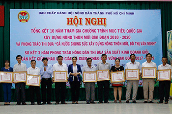 Hội Nông dân TP tổng kết 10 năm thực hiện Chương trình mục tiêu quốc gia xây dựng nông thôn mới