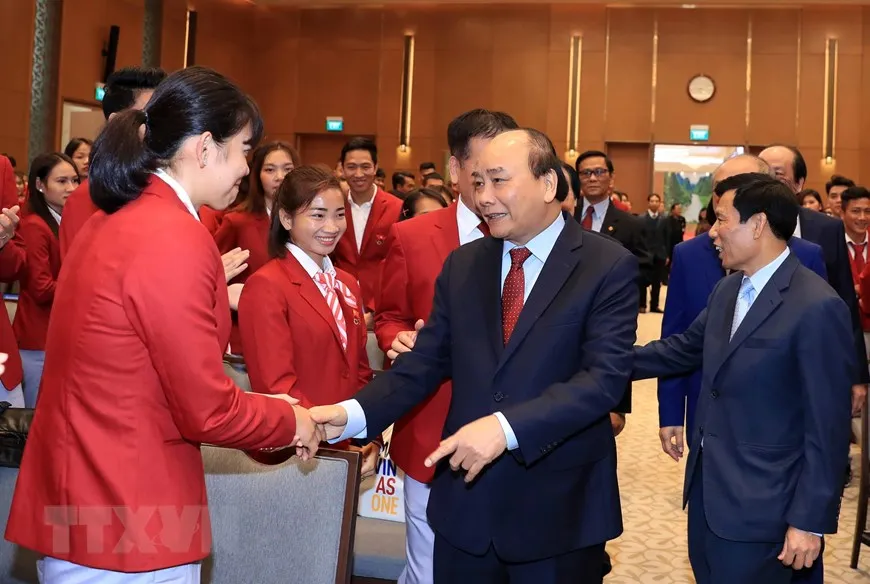 Thủ tướng Nguyễn Xuân Phúc gặp VĐV, huấn luyện viên đạt thành tích cao tại SEA Games 30