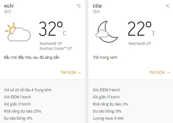 Dự báo thời tiết TPHCM hôm nay 31/1: Nắng nhẹ, nhiều mây