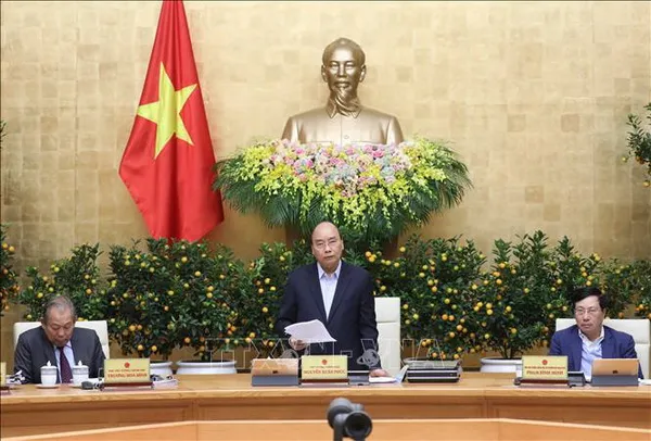 Chính phủ họp phiên thường kỳ tháng 1/2020