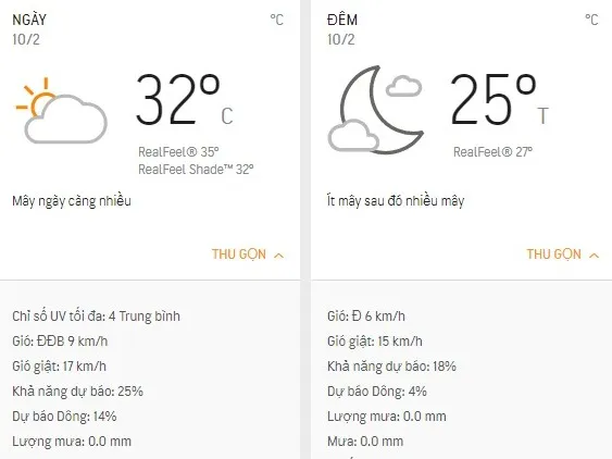 Dự báo thời tiết TPHCM hôm nay 10/2: Sáng nắng nhẹ, chiều nhiều mây