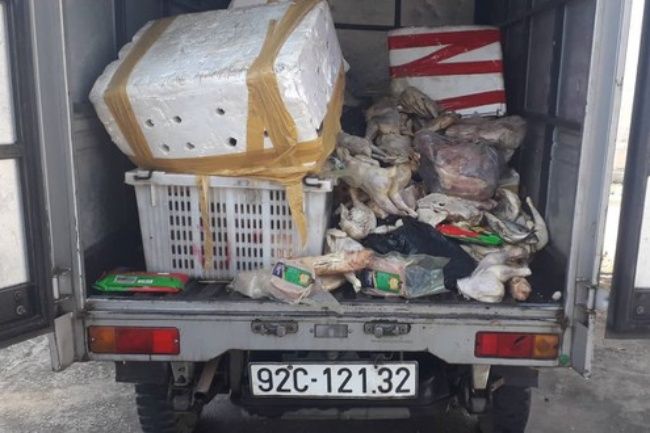 Bắt quả tang vụ đổ thực phẩm thối rữa ra môi trường