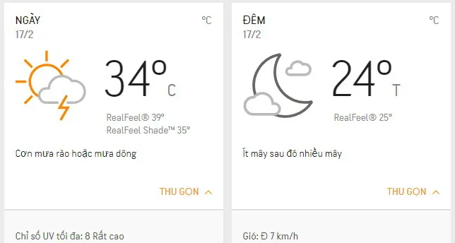 Dự báo thời tiết TPHCM hôm nay 17/2: Buổi chiều vài nơi có thể có mưa nhỏ