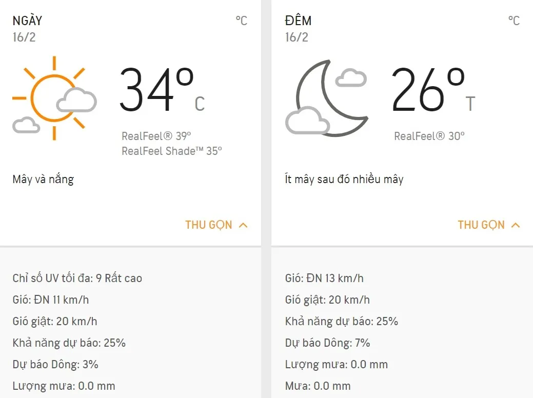 Dự báo thời tiết TPHCM hôm nay 16/2: Trời nắng xen mây, trưa nắng gắt