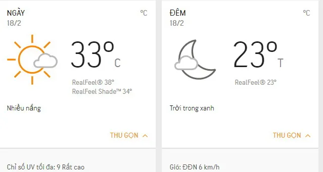 Dự báo thời tiết TPHCM hôm nay 18/2: Ít mây, nhiều nắng - gió nhẹ