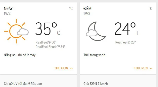 Dự báo thời tiết TPHCM hôm nay 19/2: Ngày nắng nóng, nhiệt độ cao nhất 35 độ C