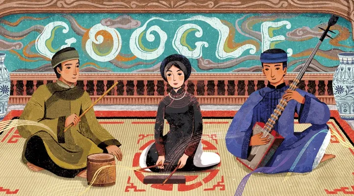 Google Doodle hôm nay tôn vinh ca Trù – nghệ thuật truyền thống đặc sắc của Việt Nam