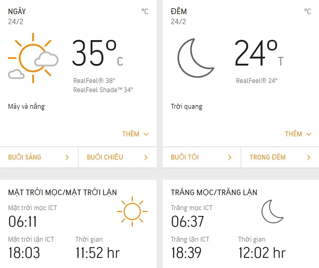 Dự báo thời tiết TPHCM hôm nay 24/2: Ngày nắng nóng