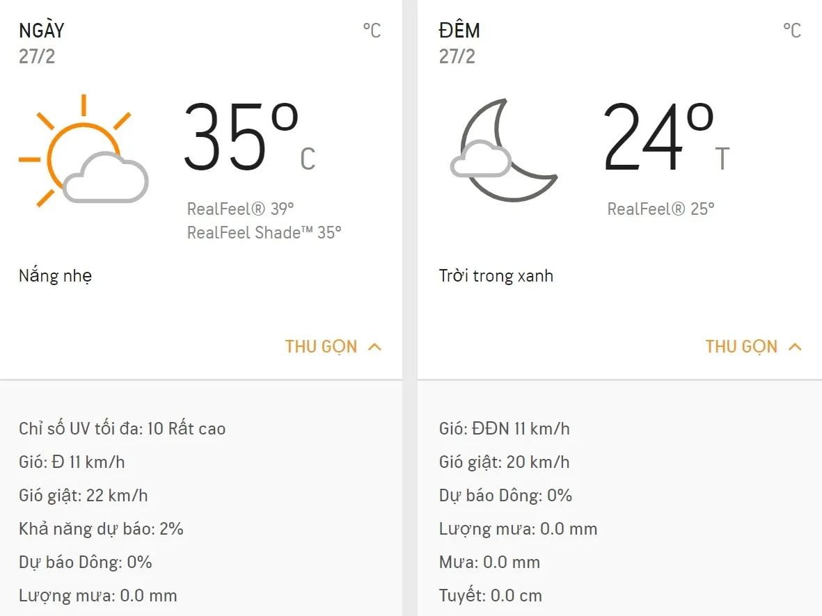 Dự báo thời tiết TPHCM hôm nay 27/2: Sài Gòn nóng, đề phòng cháy nổ